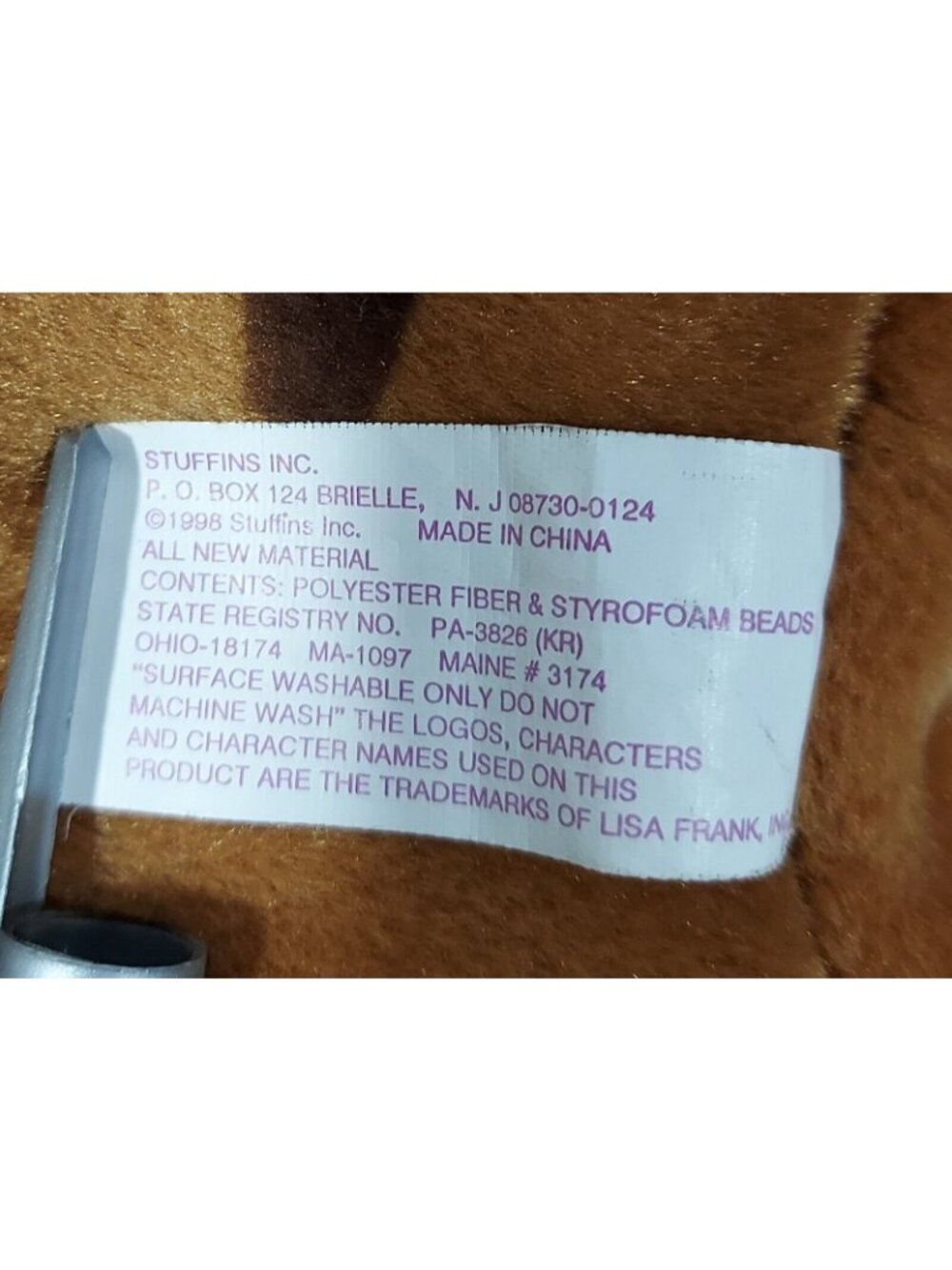 Lisa Frank Rainbow Chaser 22" Brown Horse Plush Vintage 1990's - Picture 8 of 13